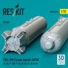 RESKIT RS32-0523 CBU-89B cluster bombs GATOR (4 pcs) (3D Printed) 1/32